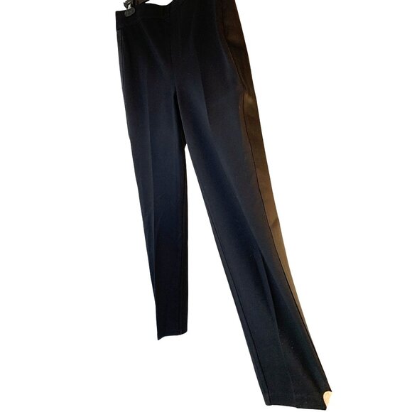 Spanx Womens Black 20287T Pull-On Ponte Tux Stripe Pants XL 10035 EUC - Picture 2 of 12